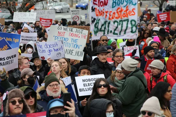Anti-DOGE rally