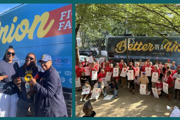 AFL-CIO Bus Tour in Philadelphia